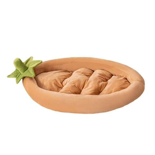 perfk Hunde- und Katzenbettmatte, Haustierzwingerunterlage, maschinenwaschbar, Kätzchen-Beruhigungskissen, Träger-Einlagekissen für kleine bis große Zwinger, S von perfk