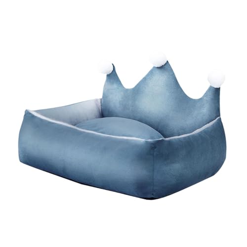 perfk Hundebett, Hundesofa, Kätzchenbett, abnehmbar, warm, bequem, für Haustiere, Schlafbett, Katzenbetten für Hauskatzen, für kleine, mittelgroße Hunde, Blau, M perfk Hundebett, Hundesofa, Kätzchenbett, abnehmbar, warm, bequem, für Haustiere, Schlafbett, Katzenbetten für Hauskatzen, für kleine, mittelgroße Hunde, Blau, M von perfk