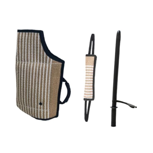perfk Hundebiss-Trainingsset, Hundebeißkissen, Zerrspielzeug, Kauspielzeug, beißarm-Hundetrainingsstock zum Spielen und Trainieren von Zerrspielzeug, 3 Stück perfk Hundebiss-Trainingsset, Hundebeißkissen, Zerrspielzeug, Kauspielzeug, beißarm-Hundetrainingsstock zum Spielen und Trainieren von Zerrspielzeug, 3 Stück von perfk