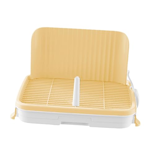 perfk Hundeköpfchen Training Toilettennetz Töpfchenschale mit Schutz tragbarer Hundetoiletten -Toilettentrainingsinhaber, Cremegelb perfk Hundeköpfchen Training Toilettennetz Töpfchenschale mit Schutz tragbarer Hundetoiletten -Toilettentrainingsinhaber, Cremegelb von perfk