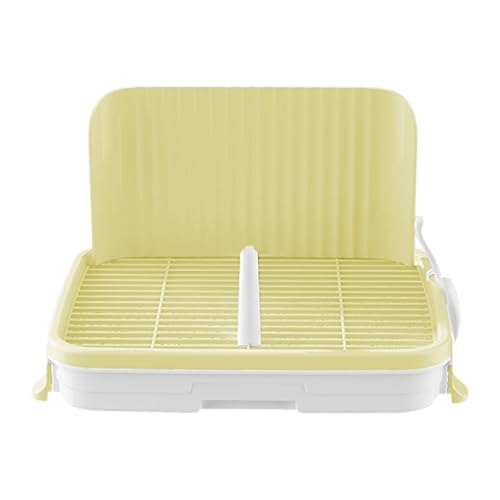 perfk Hundeköpfchen Training Toilettennetz Töpfchenschale mit Schutz tragbarer Hundetoiletten -Toilettentrainingsinhaber, Hellgelb perfk Hundeköpfchen Training Toilettennetz Töpfchenschale mit Schutz tragbarer Hundetoiletten -Toilettentrainingsinhaber, Hellgelb von perfk