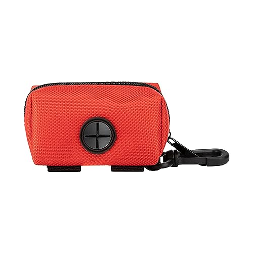 perfk Hundekotbeutelhalter, Auffangbeutel, Kotbeutel, Tragetasche für Leine, Polyester, Kotbeutel, Spender für Haustierkotbeutel für Spaziergänge im Freien, Rot perfk Hundekotbeutelhalter, Auffangbeutel, Kotbeutel, Tragetasche für Leine, Polyester, Kotbeutel, Spender für Haustierkotbeutel für Spaziergänge im Freien, Rot von perfk