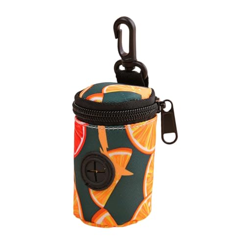 perfk Hundekotbeutelhalter für die Leine, Haustierkotbeutelspender, Welpentoilette, Müllbeutel-Organizer, Reißverschluss fürs Camping, Orangefarbener Druck perfk Hundekotbeutelhalter für die Leine, Haustierkotbeutelspender, Welpentoilette, Müllbeutel-Organizer, Reißverschluss fürs Camping, Orangefarbener Druck von perfk