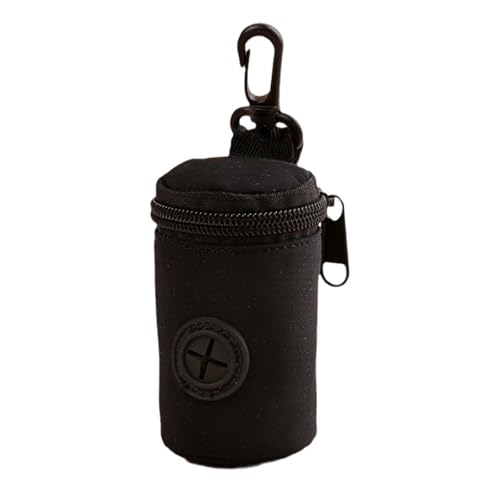 perfk Hundekotbeutelhalter für die Leine, Haustierkotbeutelspender, Welpentoilette, Müllbeutel-Organizer, Reißverschluss fürs Camping, Schwarz perfk Hundekotbeutelhalter für die Leine, Haustierkotbeutelspender, Welpentoilette, Müllbeutel-Organizer, Reißverschluss fürs Camping, Schwarz von perfk