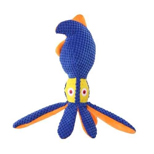 perfk Hundequietschendes Spielzeug, interaktives Spiel Noisemaker, schönes ausgestopftes Tierspielzeug, Kauspielzeug für Aggressive Kauen kleine mittelgroße, Tintenfisch von perfk