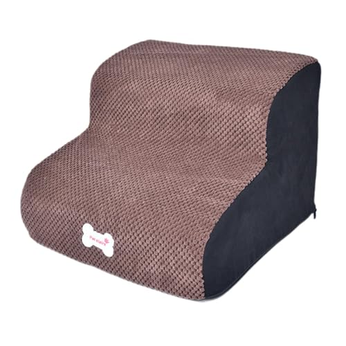 perfk Hundetreppe für Kleine Hunde Extra Breite Haustierstufen, Hohes Bettklettern, Waschbar Leiter, Abnehmbare,Katzenleiter,Hundetreppe Bett für den Innenbereich, Kaffee 30cm Höhe perfk Hundetreppe für Kleine Hunde Extra Breite Haustierstufen, Hohes Bettklettern, Waschbar Leiter, Abnehmbare,Katzenleiter,Hundetreppe Bett für den Innenbereich, Kaffee 30cm Höhe von perfk