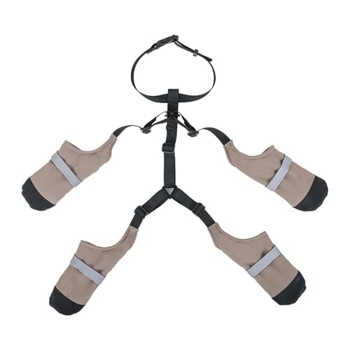perfk Hundestiefel mit Hosenträgern, Hundeschuhe, bequem, rutschfest, Pfotenschutz, Laufstiefel für draußen, zum Wandern, an Schneetagen, Haustiergeschenk, L perfk Hundestiefel mit Hosenträgern, Hundeschuhe, bequem, rutschfest, Pfotenschutz, Laufstiefel für draußen, zum Wandern, an Schneetagen, Haustiergeschenk, L von perfk