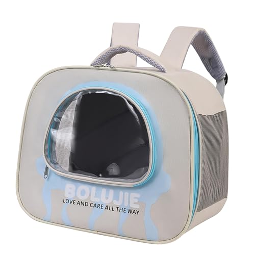 perfk Hundetasche Katzentasche, beim Ausgehen, Atmungsaktiver Verstellbarer Schultergurt Tragbarer Transparenter Fenster-Haustier-Rucksack Tragetasche, Blau perfk Hundetasche Katzentasche, beim Ausgehen, Atmungsaktiver Verstellbarer Schultergurt Tragbarer Transparenter Fenster-Haustier-Rucksack Tragetasche, Blau von perfk