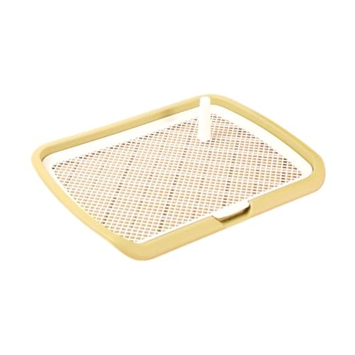 perfk Hundetöpfchen-Tablett für den Innenbereich, leicht zu reinigen, Wiederverwendbare Hundetöpfchen-Trainingstoilette, Pinkel-Pad-Halter für, Gelb perfk Hundetöpfchen-Tablett für den Innenbereich, leicht zu reinigen, Wiederverwendbare Hundetöpfchen-Trainingstoilette, Pinkel-Pad-Halter für, Gelb von perfk