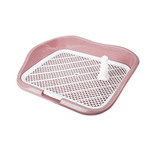 perfk Hundetoilette, Haustier-PIPI-Toilette, Welpen-Töpfchen-Tablett, Reinigungswerkzeug, Trainer, Eck-Katzentoiletten für Chinchillas, Innenkatzen, ROSA perfk Hundetoilette, Haustier-PIPI-Toilette, Welpen-Töpfchen-Tablett, Reinigungswerkzeug, Trainer, Eck-Katzentoiletten für Chinchillas, Innenkatzen, ROSA von perfk