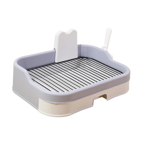 perfk Hundetoilette, Hundetöpfchen, tragbar, leicht zu reinigen, Katzentoilette, Welpen-Trainingstablett, Haustier-PIPI-Toilette für das Schlafzimmer im, Hellgrau perfk Hundetoilette, Hundetöpfchen, tragbar, leicht zu reinigen, Katzentoilette, Welpen-Trainingstablett, Haustier-PIPI-Toilette für das Schlafzimmer im, Hellgrau von perfk