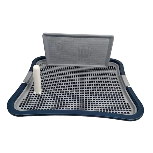 perfk Hundetoilette, Hundetöpfchen mit hoher, hält die Pfoten trocken, kein Verschütten, Trainingstoilette für Haustiere, Welpen, Hunde, Pinkelhalter, Blau perfk Hundetoilette, Hundetöpfchen mit hoher, hält die Pfoten trocken, kein Verschütten, Trainingstoilette für Haustiere, Welpen, Hunde, Pinkelhalter, Blau von perfk