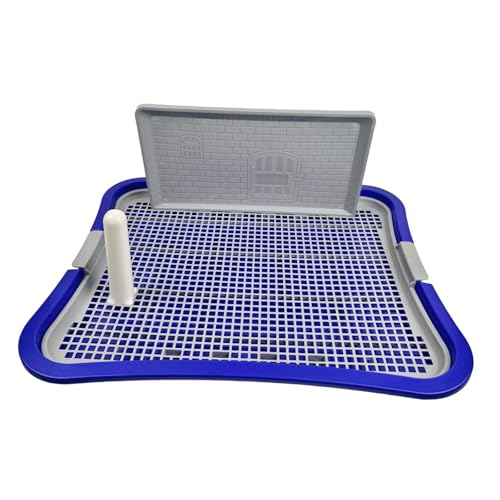 perfk Hundetoilette, Hundetöpfchen mit hoher, hält die Pfoten trocken, kein Verschütten, Trainingstoilette für Haustiere, Welpen, Hunde, Pinkelhalter, Dunkelblau perfk Hundetoilette, Hundetöpfchen mit hoher, hält die Pfoten trocken, kein Verschütten, Trainingstoilette für Haustiere, Welpen, Hunde, Pinkelhalter, Dunkelblau von perfk
