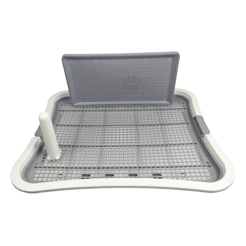 perfk Hundetoilette, Hundetöpfchen mit hoher, hält die Pfoten trocken, kein Verschütten, Trainingstoilette für Haustiere, Welpen, Hunde, Pinkelhalter, Weiß perfk Hundetoilette, Hundetöpfchen mit hoher, hält die Pfoten trocken, kein Verschütten, Trainingstoilette für Haustiere, Welpen, Hunde, Pinkelhalter, Weiß von perfk