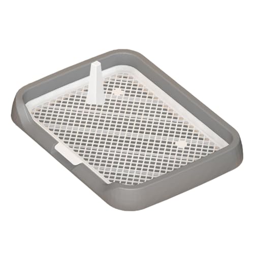 perfk Hundetoilette, Netzgitter, Toilette, Haustiertoilette, Wiederverwendbare Hunde-Töpfchen-Pads, Katzentoilette für andere Haustiere, Kaninchen, kleine, grau perfk Hundetoilette, Netzgitter, Toilette, Haustiertoilette, Wiederverwendbare Hunde-Töpfchen-Pads, Katzentoilette für andere Haustiere, Kaninchen, kleine, grau von perfk