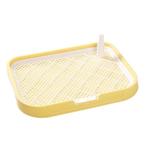 perfk Hundetoilette, Töpfchen, tragbare Hundetoilette, Töpfchenpfanne für Kleintiere im Innenbereich, andere Haustiere, Kaninchen, Häschen, Gelb perfk Hundetoilette, Töpfchen, tragbare Hundetoilette, Töpfchenpfanne für Kleintiere im Innenbereich, andere Haustiere, Kaninchen, Häschen, Gelb von perfk