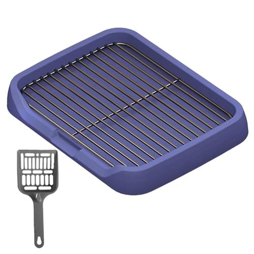 perfk Hundetoilette, Töpfchentablett für den Innenbereich, Haustiertoilette, Welpentöpfchentablett, Töpfchentrainer, Welpen-PIPI-Pad für kleine, mittelgroße, Blau perfk Hundetoilette, Töpfchentablett für den Innenbereich, Haustiertoilette, Welpentöpfchentablett, Töpfchentrainer, Welpen-PIPI-Pad für kleine, mittelgroße, Blau von perfk