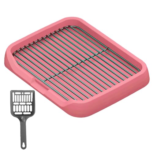 perfk Hundetoilette, Töpfchentablett für den Innenbereich, Haustiertoilette, Welpentöpfchentablett, Töpfchentrainer, Welpen-PIPI-Pad für kleine, mittelgroße, ROSA perfk Hundetoilette, Töpfchentablett für den Innenbereich, Haustiertoilette, Welpentöpfchentablett, Töpfchentrainer, Welpen-PIPI-Pad für kleine, mittelgroße, ROSA von perfk