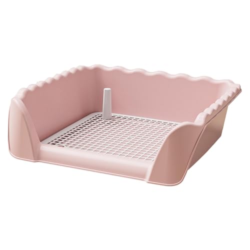 perfk Hundetoilette, Töpfchentrainer, Haustiertoilette, leicht zu reinigen, mit Töpfchenschale nach dem Hundetraining für andere Haustiere im Freien, ROSA perfk Hundetoilette, Töpfchentrainer, Haustiertoilette, leicht zu reinigen, mit Töpfchenschale nach dem Hundetraining für andere Haustiere im Freien, ROSA von perfk