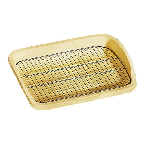 perfk Hundetoilette, tragbarer Halter für Trainingsunterlagen, stabile Netztoilette für kleine und mittelgroße Hunde, Töpfchenablage für den Innenbereich, gelb L perfk Hundetoilette, tragbarer Halter für Trainingsunterlagen, stabile Netztoilette für kleine und mittelgroße Hunde, Töpfchenablage für den Innenbereich, gelb L von perfk