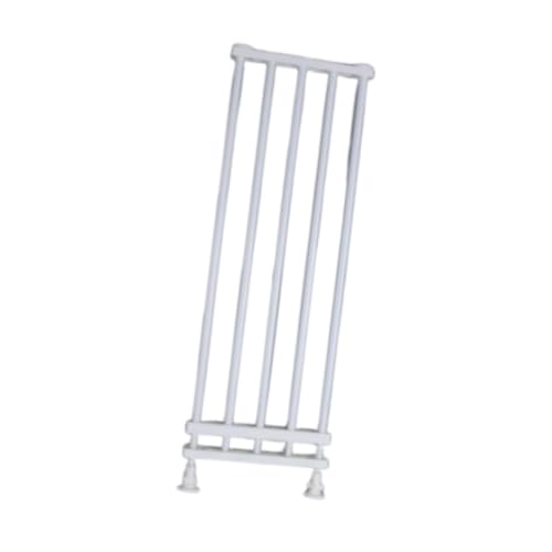perfk Hundetor, Raumteiler, vielseitige Barriere, Stabiler Haustierzaun, Tierbedarf für Hausflure, Innenveranden, White, Width 39 to 60cm von perfk