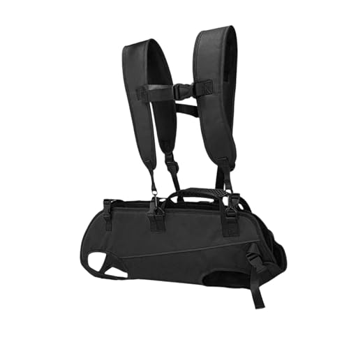 perfk Hundetrage-Rucksack, Reisetasche, bequem, mit Tragegriff, Haustiertrage mit ausgestreckten Beinen, für Radtouren, Reisen, kleine und mittelgroße Hunde, Schwarz, m perfk Hundetrage-Rucksack, Reisetasche, bequem, mit Tragegriff, Haustiertrage mit ausgestreckten Beinen, für Radtouren, Reisen, kleine und mittelgroße Hunde, Schwarz, m von perfk