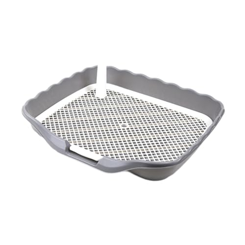 perfk Hundetraining Töpfchen, Welpen Toilette, Haustier Pissschale für Innen, Grau perfk Hundetraining Töpfchen, Welpen Toilette, Haustier Pissschale für Innen, Grau von perfk