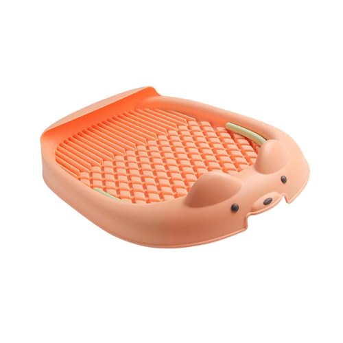 perfk Hundetrainingstoilette, Töpfchentablett, Trainingsunterlagenhalter, Pee Pad Halter, Katzentoilette für Häschen, für drinnen und draußen, Wohnung, Orange perfk Hundetrainingstoilette, Töpfchentablett, Trainingsunterlagenhalter, Pee Pad Halter, Katzentoilette für Häschen, für drinnen und draußen, Wohnung, Orange von perfk