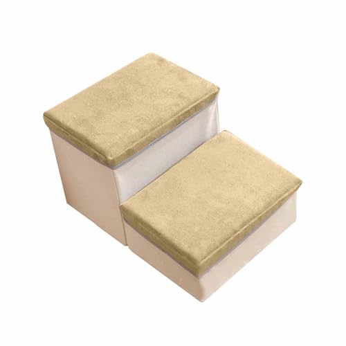 perfk Hundetreppe, verdickte Haustierstufen für Bett oder Couch, Rampe für ältere Katzen, Leiter, Sofarampe für ältere Hunde, Welpen, kleine, mittelgroße, GrÜn perfk Hundetreppe, verdickte Haustierstufen für Bett oder Couch, Rampe für ältere Katzen, Leiter, Sofarampe für ältere Hunde, Welpen, kleine, mittelgroße, GrÜn von perfk