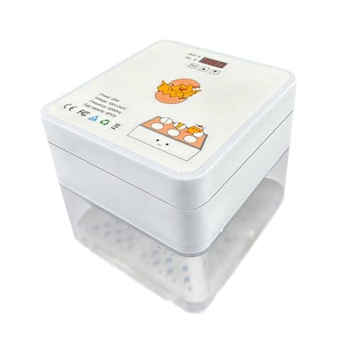 perfk Inkubator für 6 Eier, Brutkasten für Hühnereier, einstellbare Temperaturregelung, Eierbrüter, Geflügelbrüter für Truthahn, Gans perfk Inkubator für 6 Eier, Brutkasten für Hühnereier, einstellbare Temperaturregelung, Eierbrüter, Geflügelbrüter für Truthahn, Gans von perfk
