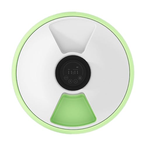 perfk Intelligenter Futterautomat für Haustiere, Programmierbar, 6 Fächer, Katzen Und Hunde Timer, Grün perfk Intelligenter Futterautomat für Haustiere, Programmierbar, 6 Fächer, Katzen Und Hunde Timer, Grün von perfk