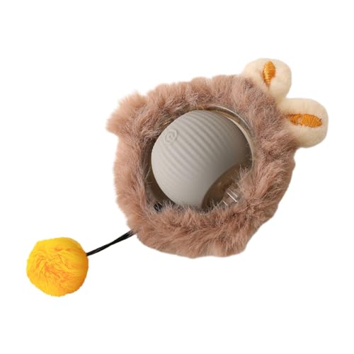 perfk Interaktives Katzenspielzeug, Ball, beweglicher Ball, Haustierball, mehrere Modi, tragbar, lustiges automatisches Katzenspielzeug, rollender Ball für, Grau perfk Interaktives Katzenspielzeug, Ball, beweglicher Ball, Haustierball, mehrere Modi, tragbar, lustiges automatisches Katzenspielzeug, rollender Ball für, Grau von perfk