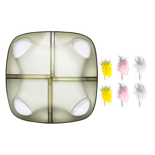 perfk Interaktives Katzenspielzeug, Katzenpuzzle, berührungsempfindlich, Verfolgungsjagd und Bewegung, Möbel schützen, Haustierspielzeug, neckendes, ersetzen perfk Interaktives Katzenspielzeug, Katzenpuzzle, berührungsempfindlich, Verfolgungsjagd und Bewegung, Möbel schützen, Haustierspielzeug, neckendes, ersetzen von perfk