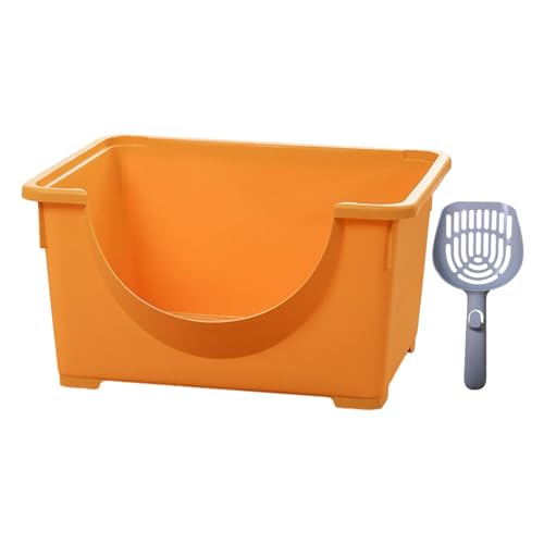 perfk Kätzchentoilette, Haustiertoilette, Haustier-Bettpfanne, spritzwassergeschützt, Katzensandkasten, offene Katzentoilette, Katzentoilette für kleine, Gelb perfk Kätzchentoilette, Haustiertoilette, Haustier-Bettpfanne, spritzwassergeschützt, Katzensandkasten, offene Katzentoilette, Katzentoilette für kleine, Gelb von perfk