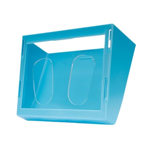 perfk Kaninchen -Heu -Feeder -Heu -Feeder -Rack, große Kapazität, Kleintier Heukabinen -Lebensmittelspender für Meerschweinchen kleines Tier, Blau von perfk