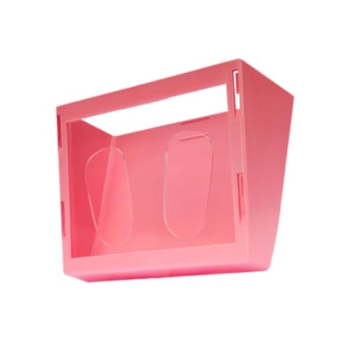 perfk Kaninchen -Heu -Feeder -Heu -Feeder -Rack, große Kapazität, Kleintier Heukabinen -Lebensmittelspender für Meerschweinchen kleines Tier, Rosa von perfk