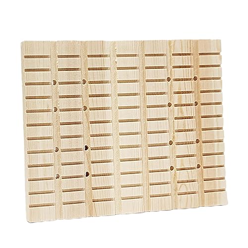 perfk Kaninchen-Kratzbrett aus Holz, Kauspielzeug, Käfigzubehör, Pad, Kaninchenspielzeug, Fußpolster, Holzmatte, Krallen, Pflege für Kleintiere, Zubehör, von perfk