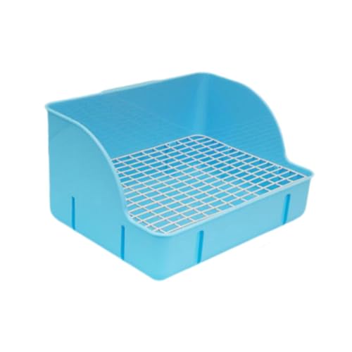 perfk Kaninchenstreu Pfanne, Ecktoilettenbox, Töpfchen -Zug -Eck -Müllpfanne für Chinchillas Meerschweinchen Frettchen kleines Tier Frettchen, Blau perfk Kaninchenstreu Pfanne, Ecktoilettenbox, Töpfchen -Zug -Eck -Müllpfanne für Chinchillas Meerschweinchen Frettchen kleines Tier Frettchen, Blau von perfk