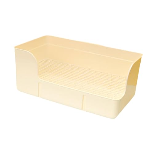 perfk Kaninchenstreu Pfanne, kleine Tiere Müllschale, Kaninchen -Toliet -Ecktoilettenbox für Ratten, Chinchillas, Beige perfk Kaninchenstreu Pfanne, kleine Tiere Müllschale, Kaninchen -Toliet -Ecktoilettenbox für Ratten, Chinchillas, Beige von perfk