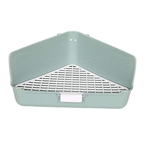 perfk Kaninchentoilette, Haustierpfanne, Indoor-Trainingsunterlagen mit Druckknopf, Bettkasten, Töpfchen, Ecktoilette für Kleintier-Hamsterkäfige, GRÜN perfk Kaninchentoilette, Haustierpfanne, Indoor-Trainingsunterlagen mit Druckknopf, Bettkasten, Töpfchen, Ecktoilette für Kleintier-Hamsterkäfige, GRÜN von perfk
