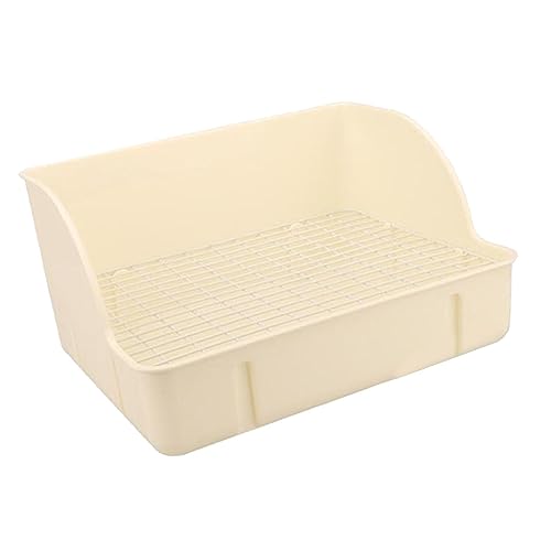 perfk Kaninchentoilette, Töpfchentrainer, Kleintiere, Katzentoilette, Bettpfanne, Eck-Toilettenbox, Haustiertoilette für Hamster, Frettchen, Weiß perfk Kaninchentoilette, Töpfchentrainer, Kleintiere, Katzentoilette, Bettpfanne, Eck-Toilettenbox, Haustiertoilette für Hamster, Frettchen, Weiß von perfk