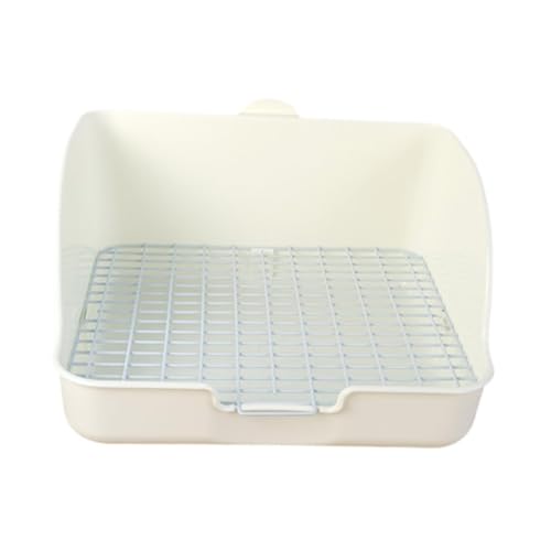 perfk Kaninchentoilette, Töpfchentrainer, PIPI-Toilettenschale, Ecktoilette, Haustiertoilette für Kleintiere, Frettchen, Chinchillas, Ratten, Hamster, Weiß perfk Kaninchentoilette, Töpfchentrainer, PIPI-Toilettenschale, Ecktoilette, Haustiertoilette für Kleintiere, Frettchen, Chinchillas, Ratten, Hamster, Weiß von perfk