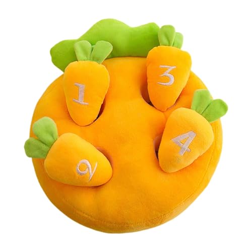 perfk Karotten-Bereicherungs-Puzzlespielzeug für Hunde, Plüsch-Kauspielzeug, Spaß, Geschenke für Hunde, Bereicherungs-Puzzle, Mental-Karotten, S perfk Karotten-Bereicherungs-Puzzlespielzeug für Hunde, Plüsch-Kauspielzeug, Spaß, Geschenke für Hunde, Bereicherungs-Puzzle, Mental-Karotten, S von perfk