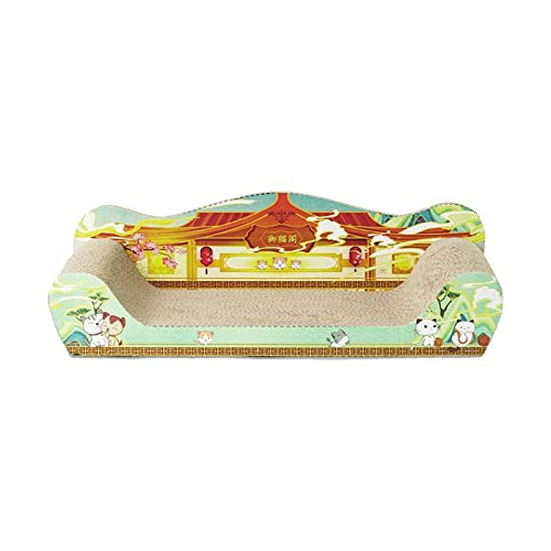 perfk Katze Kratzkarton Sofa Kratzunterlage Spielplatz Kratzbaum Möbel Spielzeug Wellpappe, 51 cm x 27 cm x 15 cm perfk Katze Kratzkarton Sofa Kratzunterlage Spielplatz Kratzbaum Möbel Spielzeug Wellpappe, 51 cm x 27 cm x 15 cm von perfk