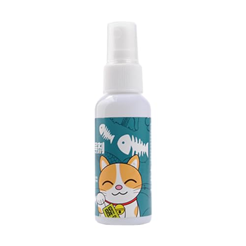 perfk Katzen-Katzenminze-Spray, Katzenminze-Spray 50 ml, für Hauskatzen und Kätzchen, Kätzchen-Verhaltensspray für Spielzeugpfosten von perfk
