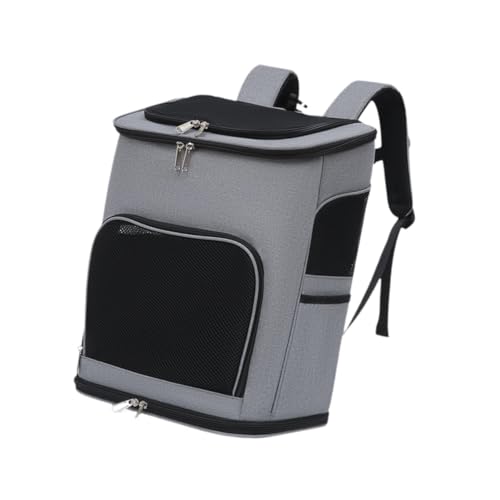 perfk Katzen-Rucksackträger, atmungsaktiv, leicht, Oxford, für Reisen, Radfahren, Wandern, Outdoor, Grau perfk Katzen-Rucksackträger, atmungsaktiv, leicht, Oxford, für Reisen, Radfahren, Wandern, Outdoor, Grau von perfk