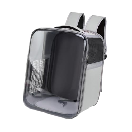 perfk Katzen-Rucksackträger, faltbar, transparente Vorderseite, tragbarer, bequemer Reise-Rucksack für Hunde für Reisen und Outdoor-Aktivitäten, Grau perfk Katzen-Rucksackträger, faltbar, transparente Vorderseite, tragbarer, bequemer Reise-Rucksack für Hunde für Reisen und Outdoor-Aktivitäten, Grau von perfk