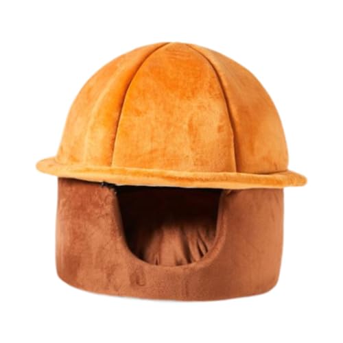 perfk Katzen Tunnelbett Haustierhöhle Nest Training Spielzeug Kratzfeste abnehmbare Katzenhaus Interaktives Spielzeug für Kaninchen Spielen Innenkatzen, Kaffeefarbe von perfk