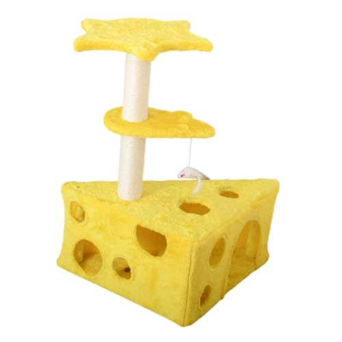 perfk Katzenbaum, Kratzbaum, Aktivitätszentrum, Möbelschutz, Kletterturm, Katzenbett zum Ausruhen, Spielen, Nickerchen auf kleinem Raum perfk Katzenbaum, Kratzbaum, Aktivitätszentrum, Möbelschutz, Kletterturm, Katzenbett zum Ausruhen, Spielen, Nickerchen auf kleinem Raum von perfk