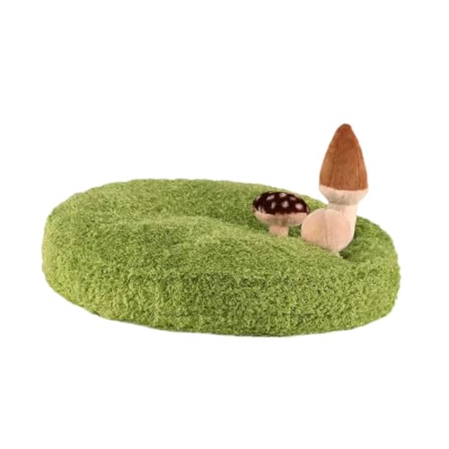 perfk Katzenbett, Haustierkissen, bequem, für Herbst und Winter, rutschfeste Unterseite, Katzenkissen, Pilzdekor für, Zwergspitz-Hunde perfk Katzenbett, Haustierkissen, bequem, für Herbst und Winter, rutschfeste Unterseite, Katzenkissen, Pilzdekor für, Zwergspitz-Hunde von perfk